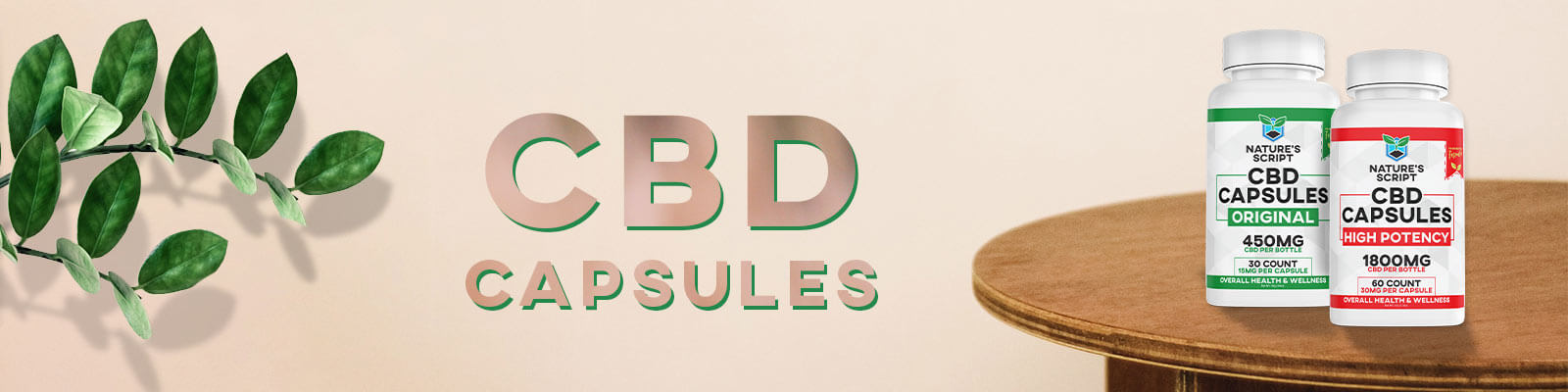 CBD Capsules | 15mg & 30mg CBD Capsules | Nature's Script